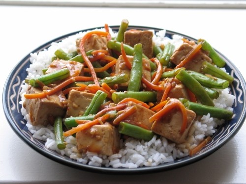 Tofu and Green Bean Stir Fry