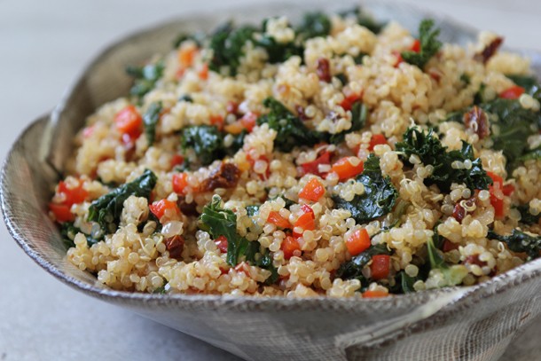 Quinoa with Kale and Sun Dried Tomato (Whether or Not You’re Gluten Free)