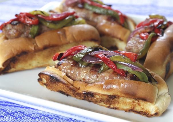 Grilled Sausage, Onions and Peppers- Perfect for Father’s Day (Unless Dad is a Vegan)