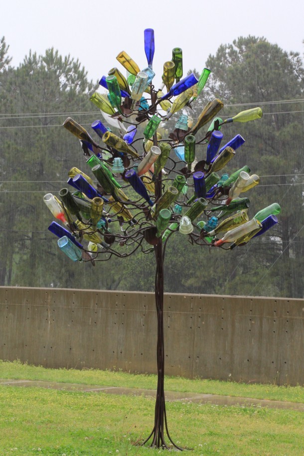 Bottle Tree Outside the Mississippi Craft Center in Ridgeland, MS
