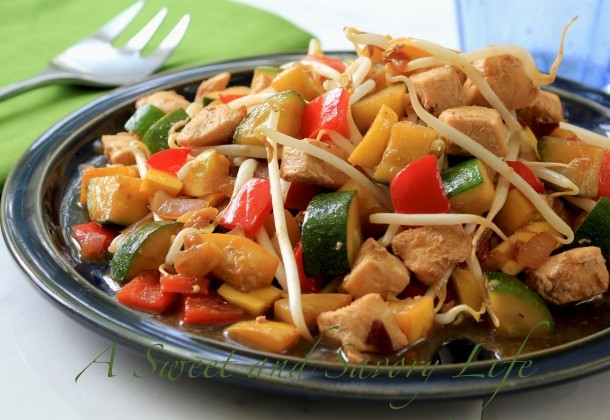 Simple Chicken and Vegetable Stir Fry