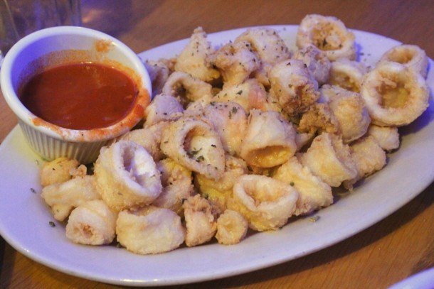 Fried calamari at Taverna Kyclades