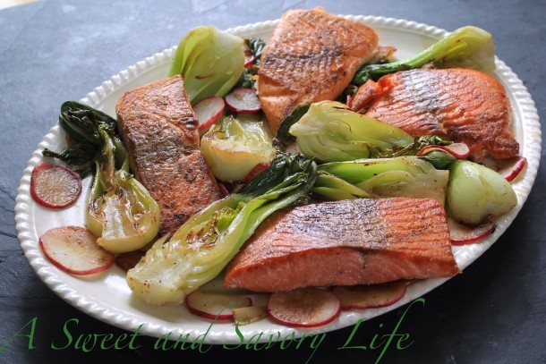 Salmon with Baby Bok Choy
