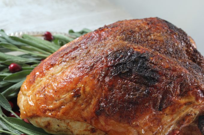 Smoked Sea Salt and Brown Sugar Crusted Turkey breast