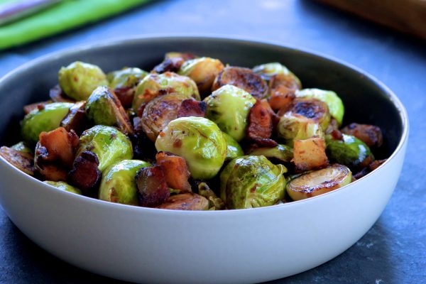 Brussels Sprouts with Apple and Bacon